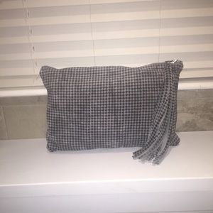 Brand New custom made leather checkerboard clutch